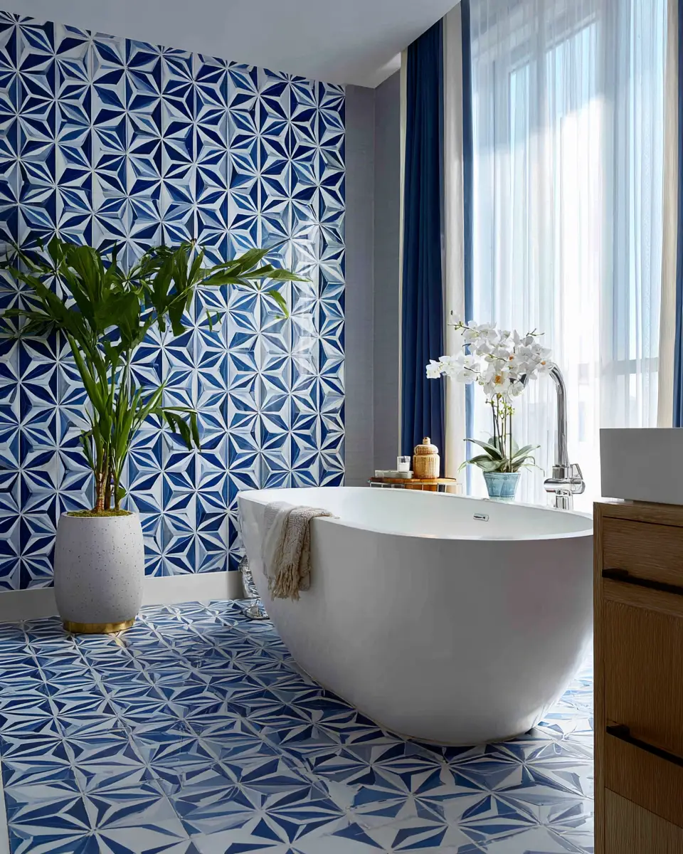 Patterned Bathroom Decor Ideas