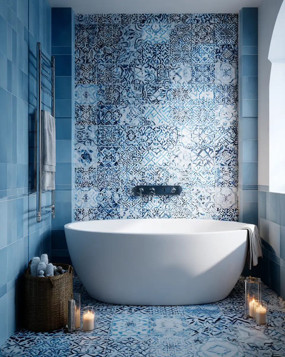 Patterned Bathroom Decor Ideas