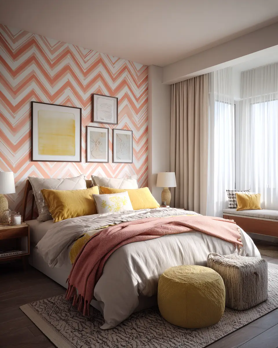 Patterned Bedroom Decor Ideas