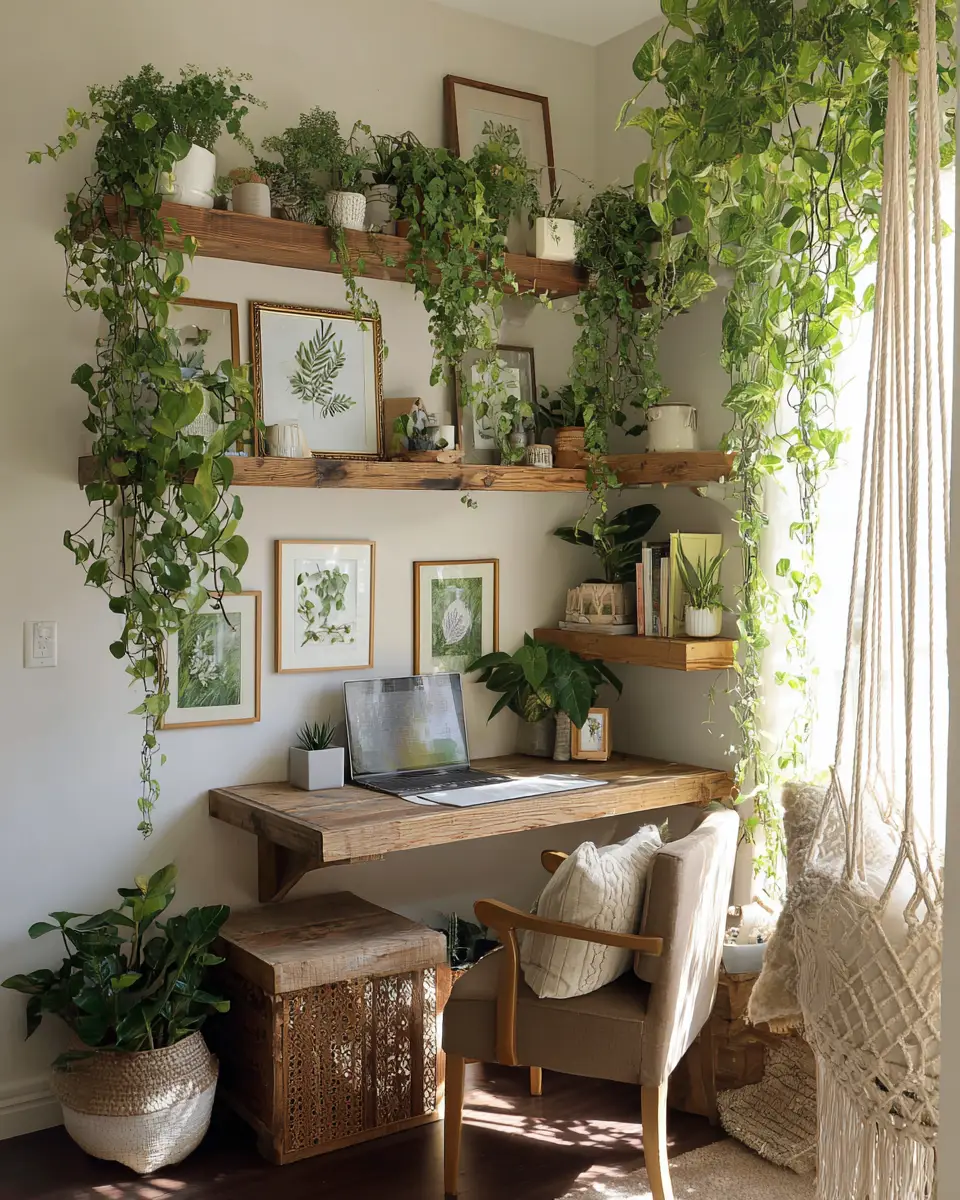 Rental Boho Home Office Decor Ideas