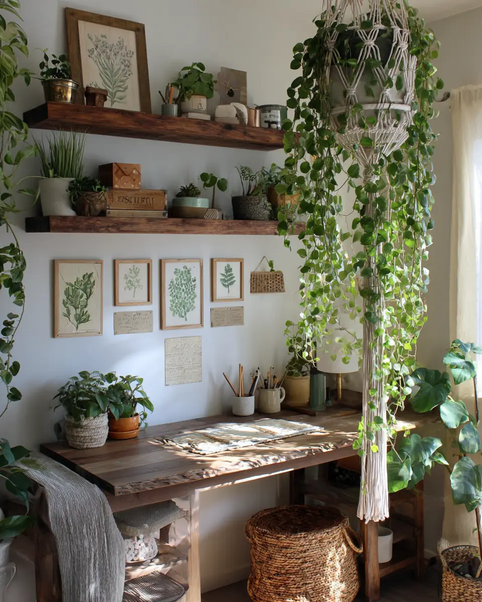 Rental Boho Home Office Decor Ideas