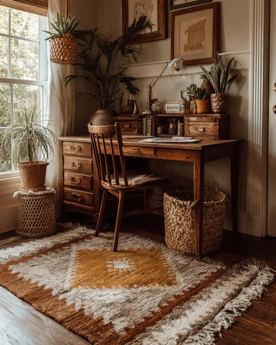 Rental Boho Home Office Decor Ideas