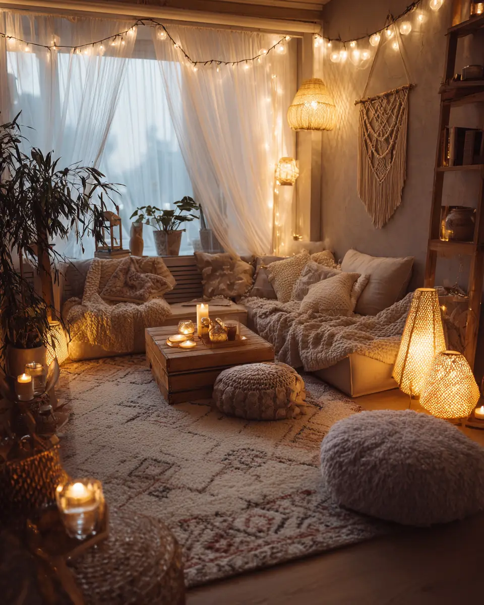 Rental Boho Living Room Decor Ideas