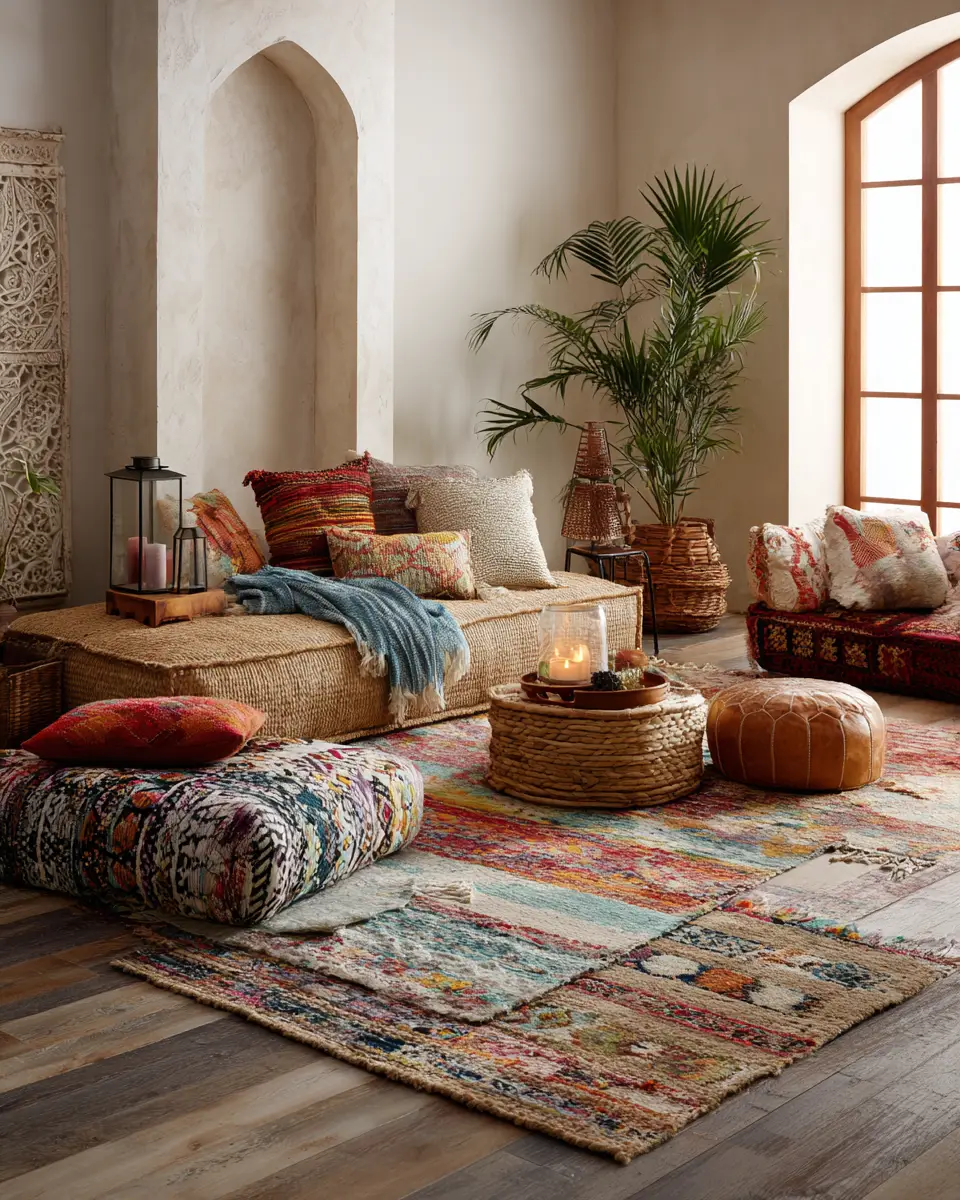 Rental Boho Living Room Decor Ideas