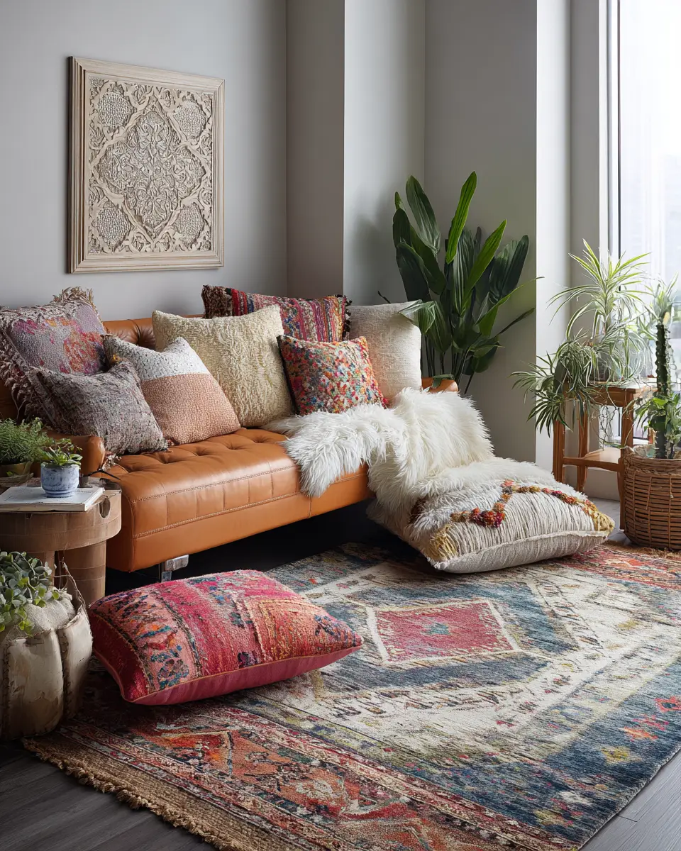 Rental Boho Living Room Decor Ideas