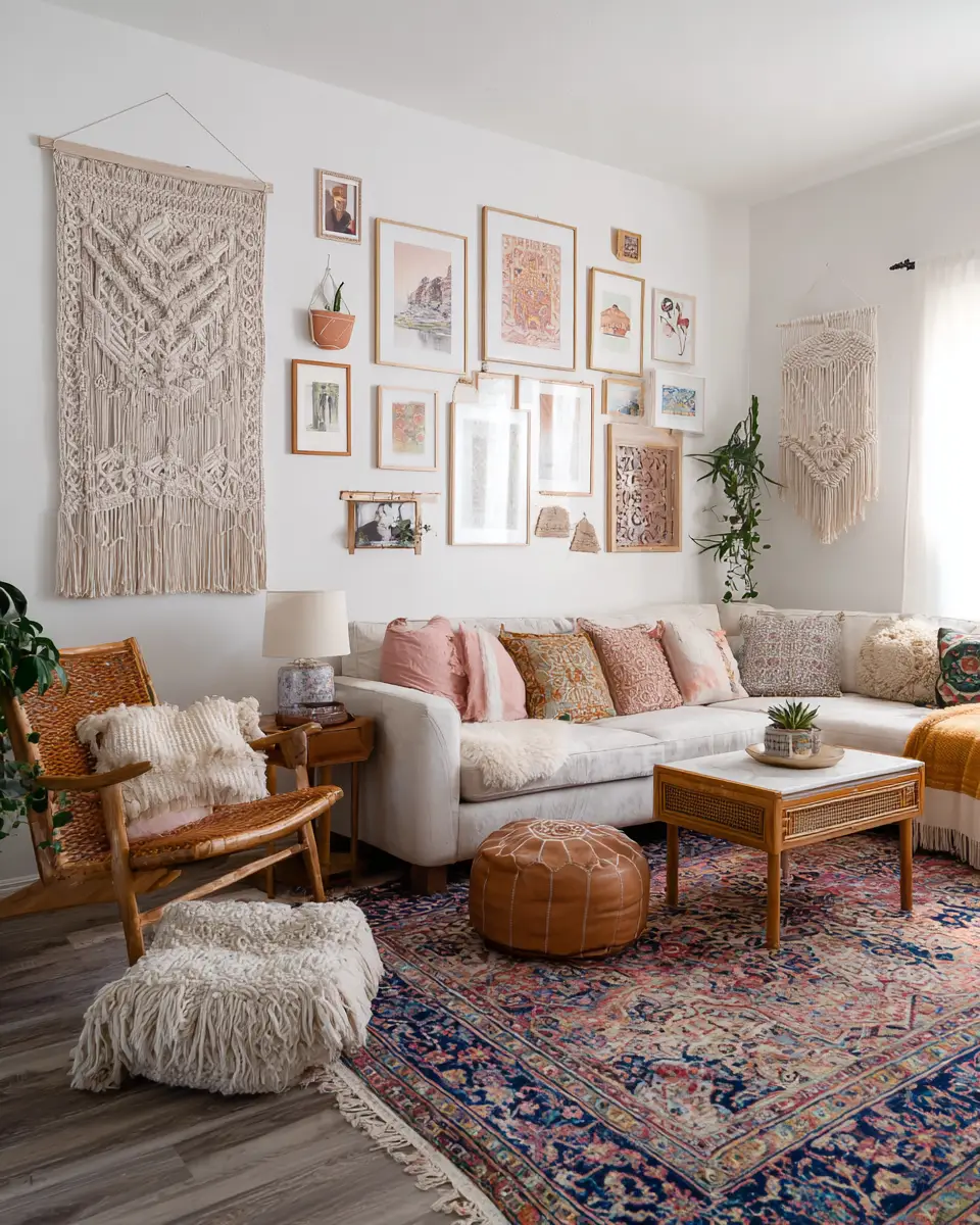 Rental Boho Living Room Decor Ideas