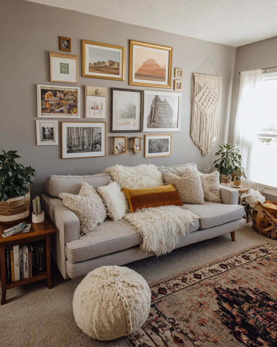 Rental Boho Living Room Decor Ideas