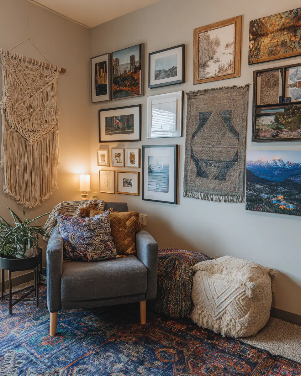 Rental Boho Living Room Decor Ideas