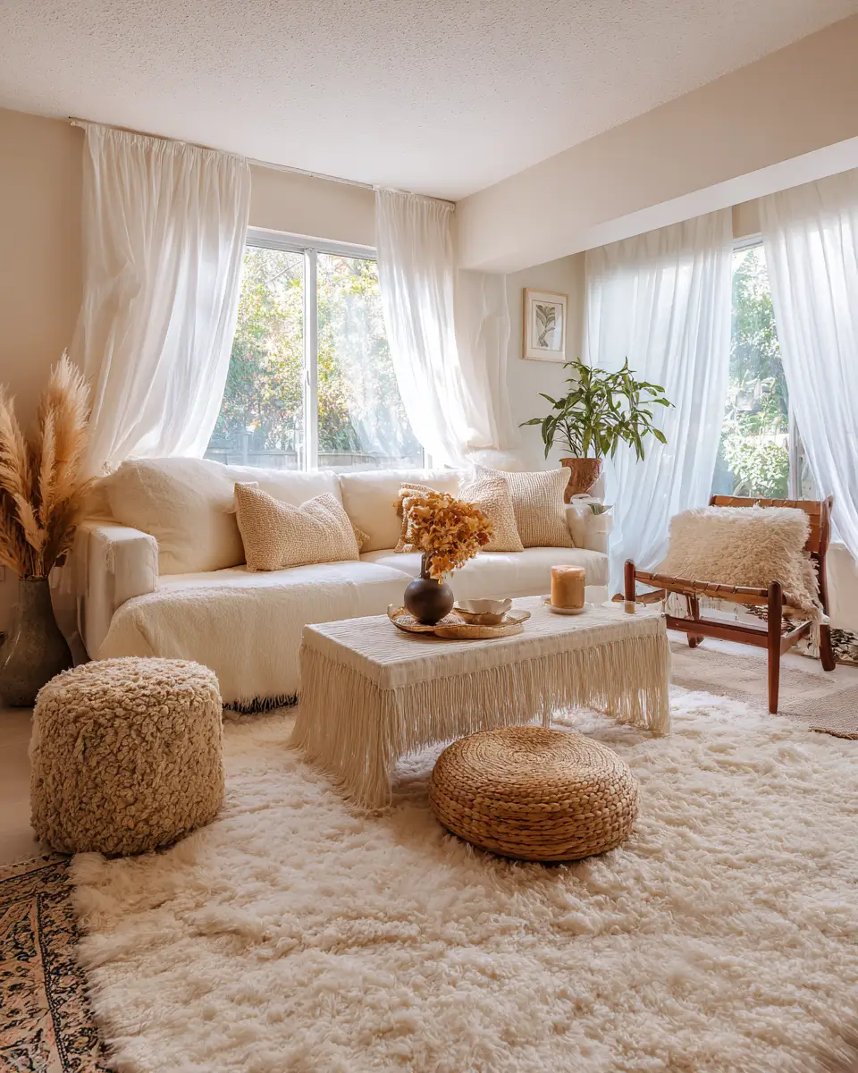 Rental Boho Living Room Decor Ideas