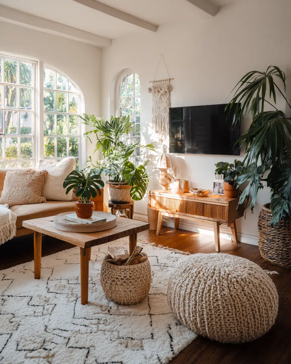 Rental Boho Living Room Decor Ideas