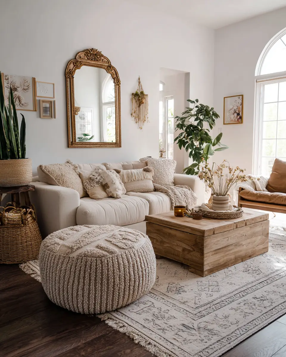 Rental Boho Living Room Decor Ideas