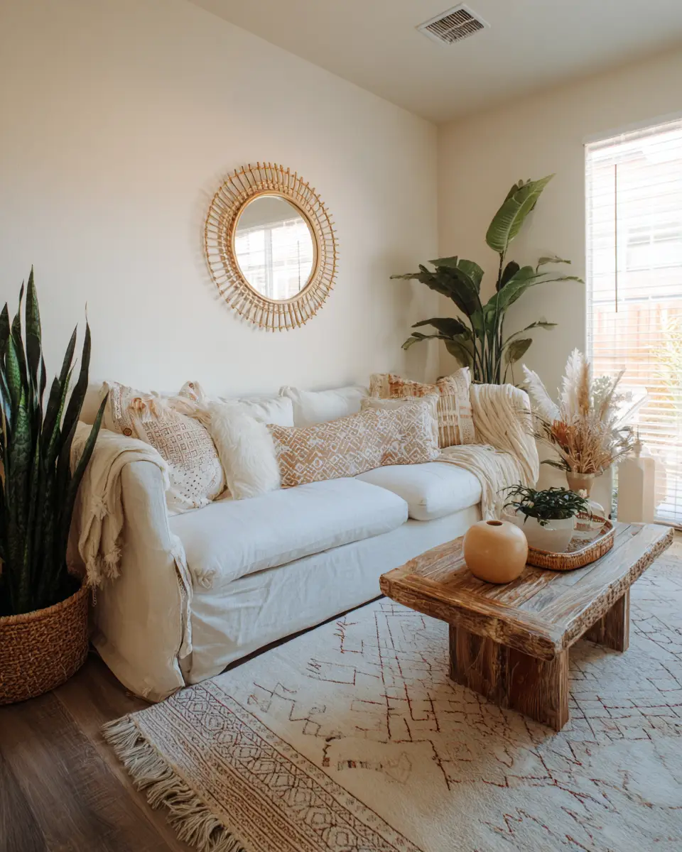 Rental Boho Living Room Decor Ideas