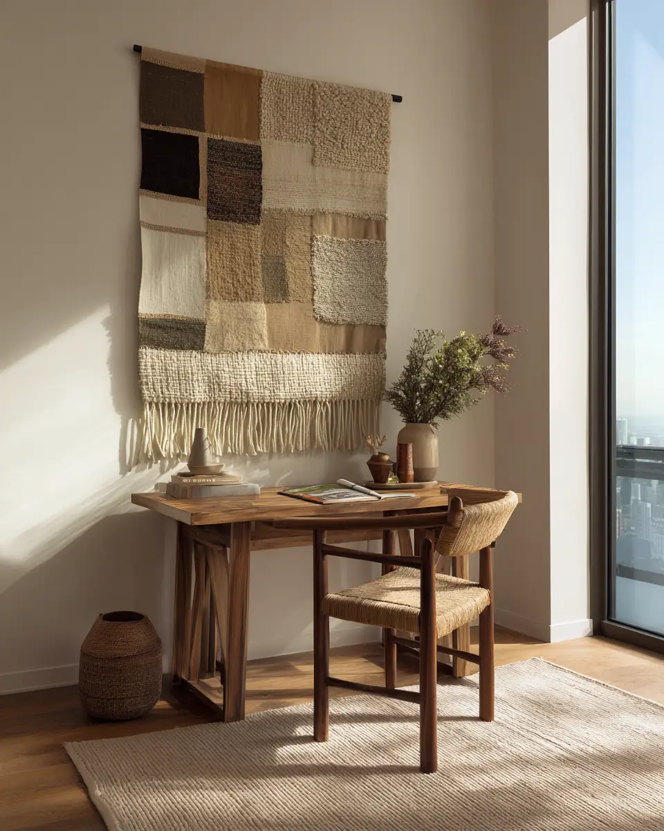 Rental Japandi Home Office Decor Ideas