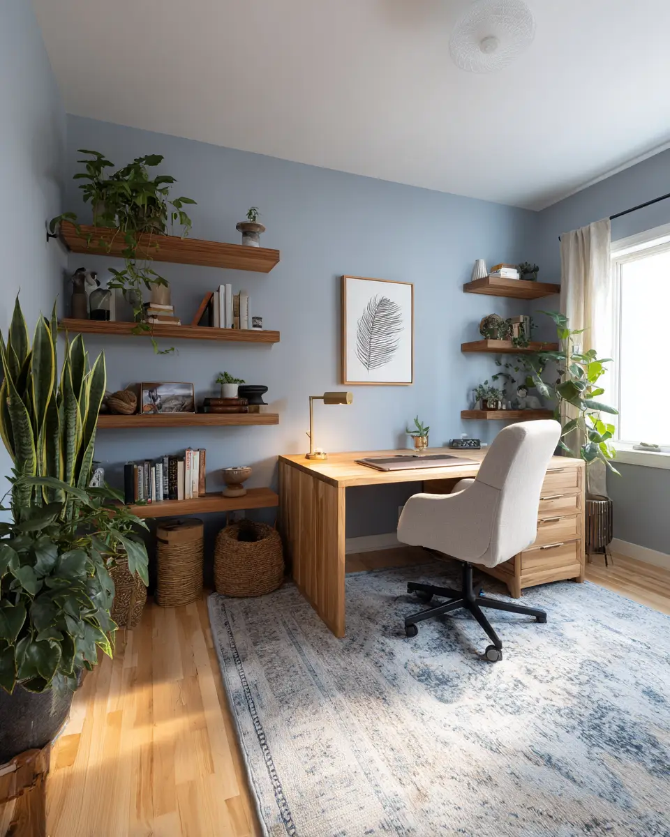 Rental Japandi Home Office Decor Ideas