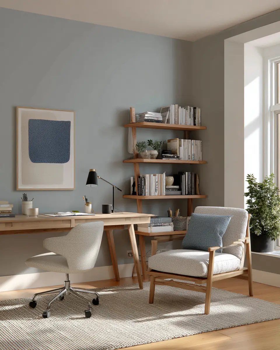 Rental Japandi Home Office Decor Ideas