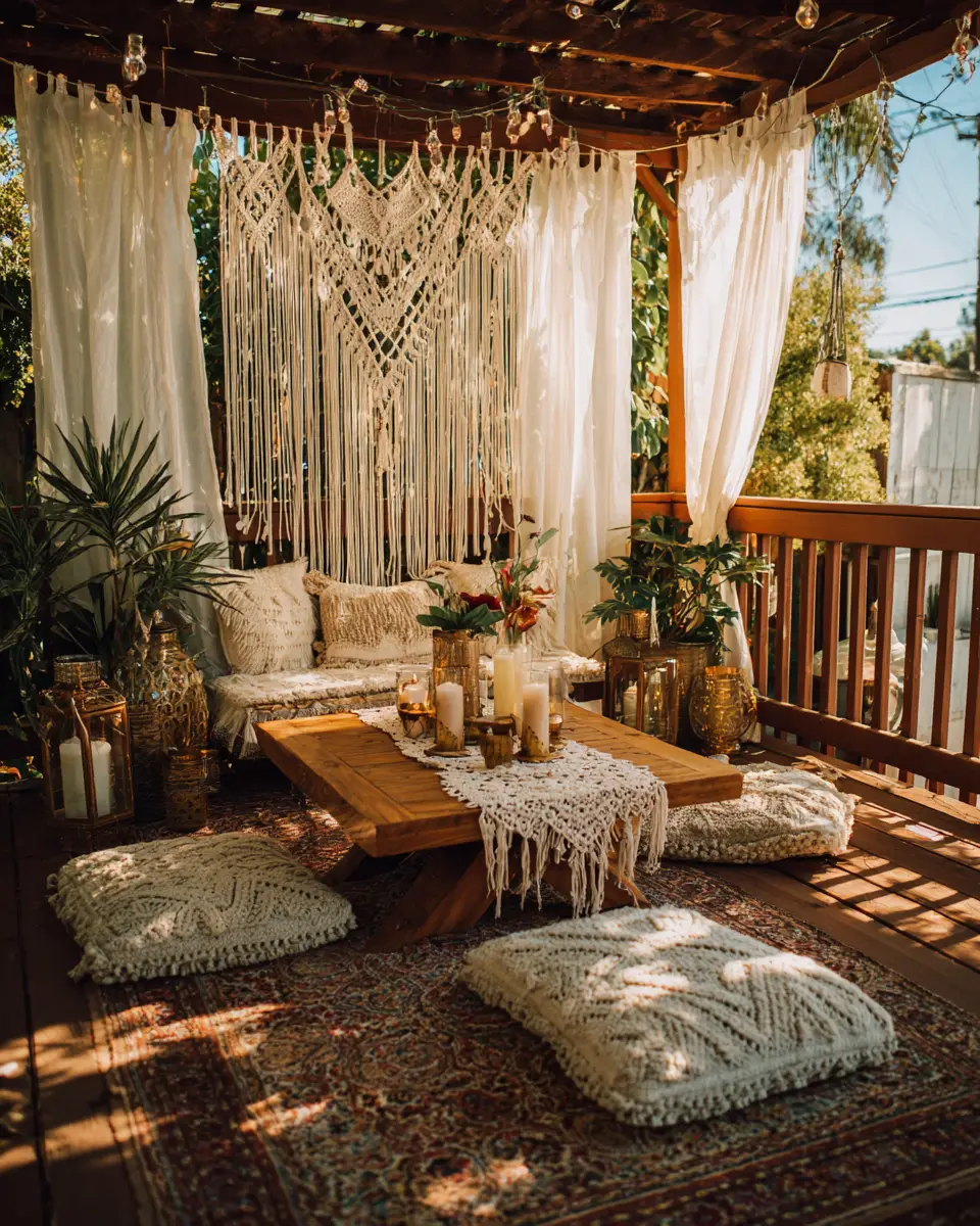 Renter-Friendly Boho Patio Decor Ideas - Featured