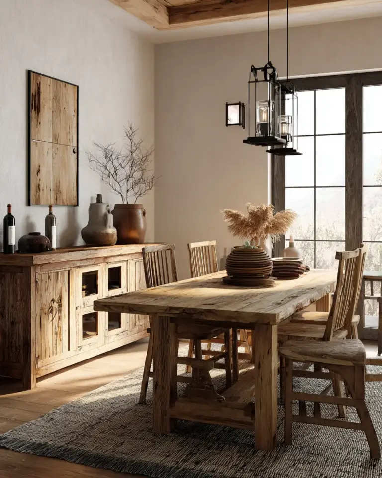 Rust Boho Dining Room Decor Ideas - Featured
