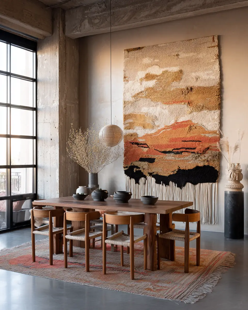 Rust Boho Dining Room Decor Ideas