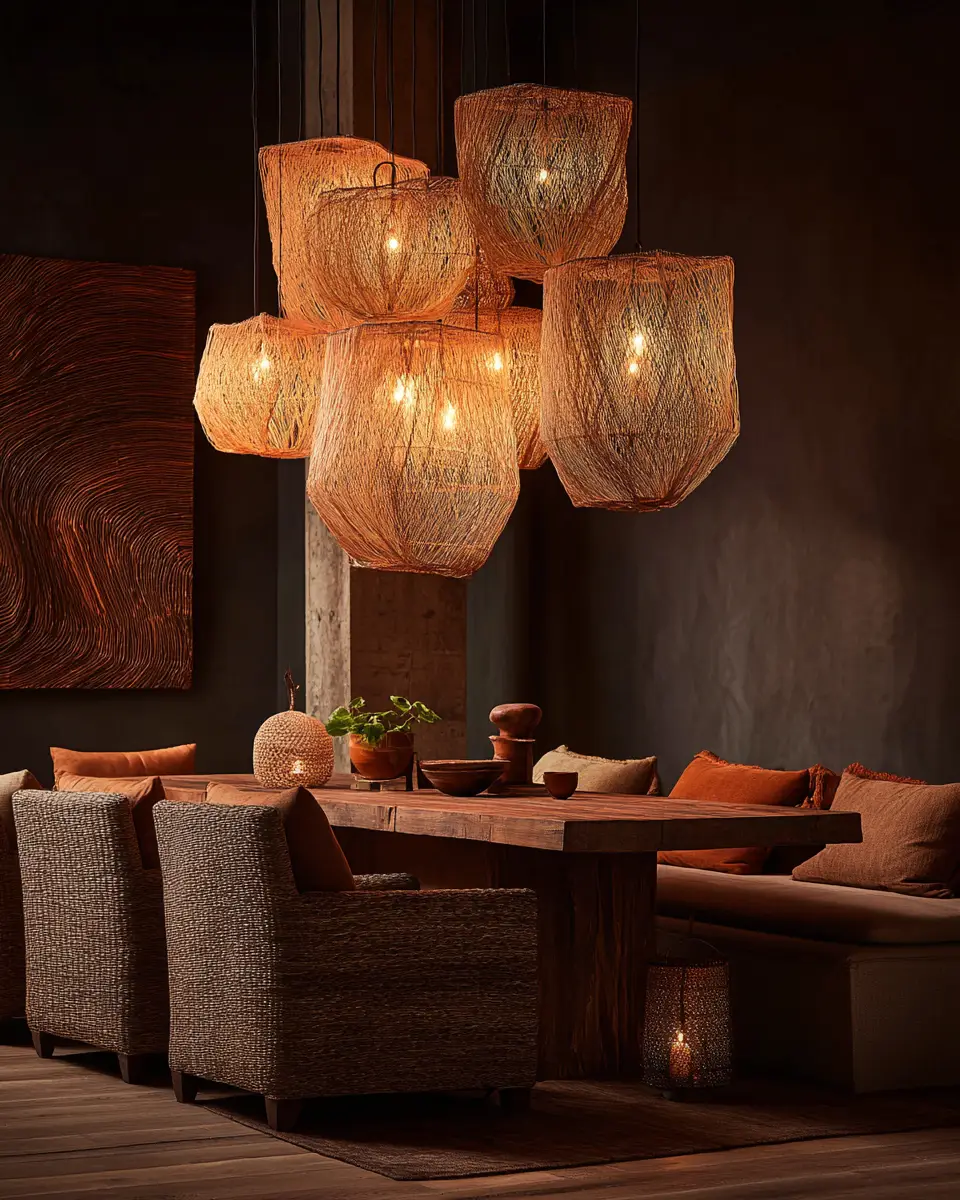 Rust Boho Dining Room Decor Ideas