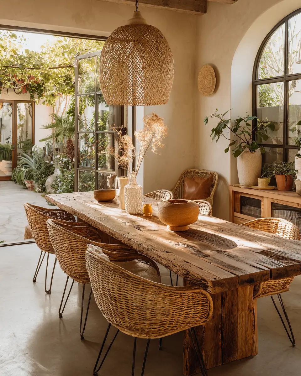 Rust Boho Dining Room Decor Ideas