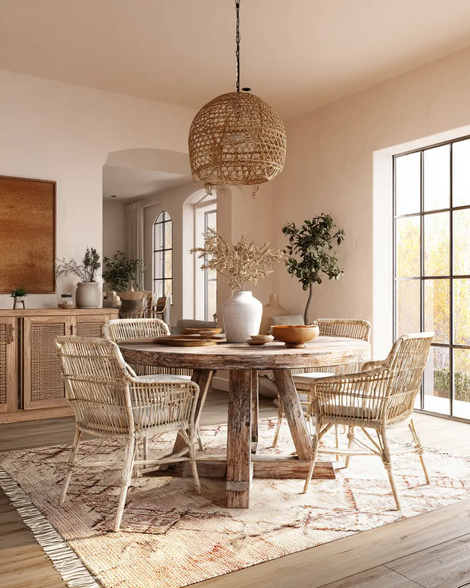 Rust Boho Dining Room Decor Ideas