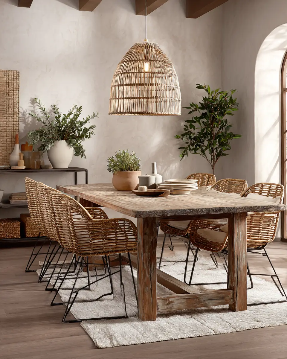 Rust Boho Dining Room Decor Ideas