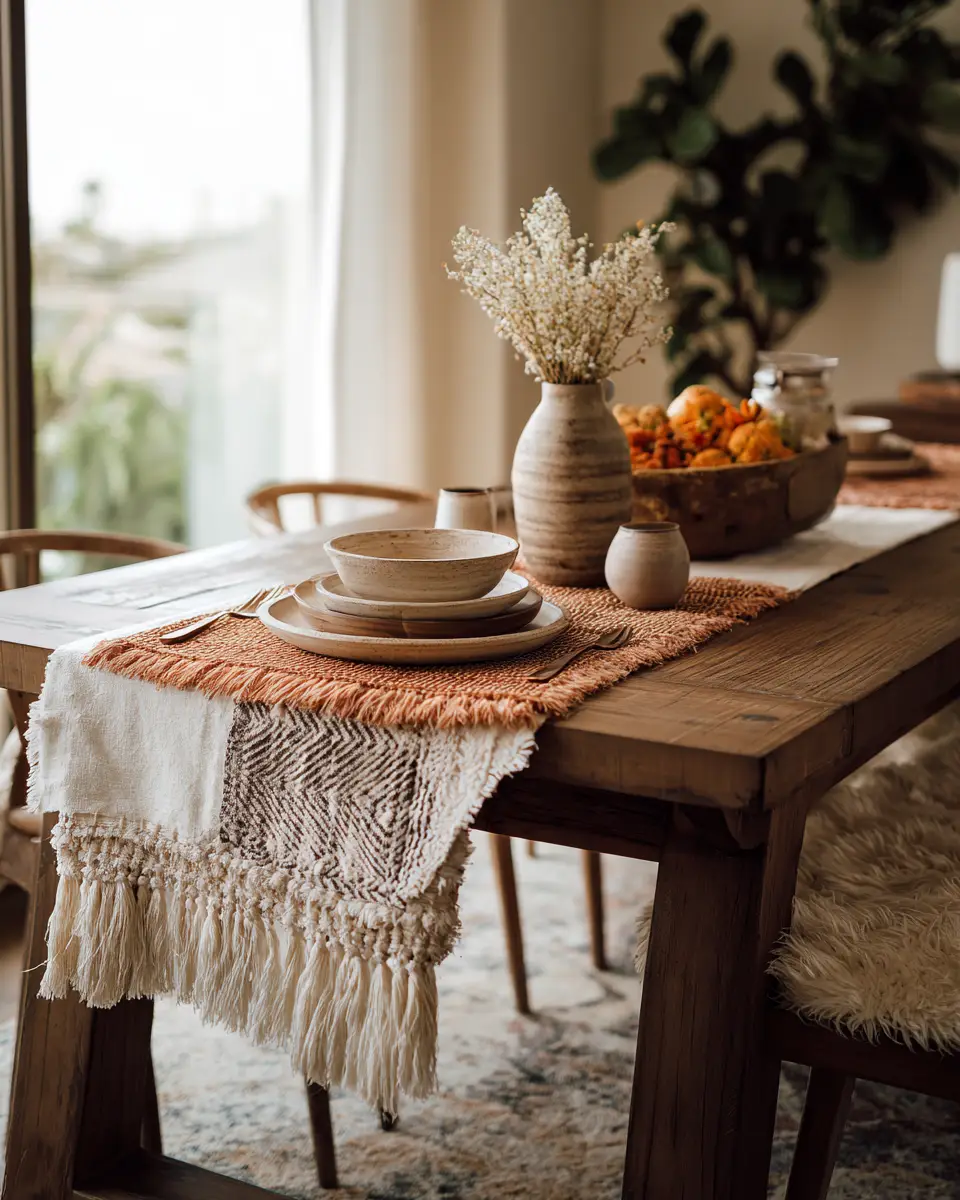 Rust Boho Dining Room Decor Ideas