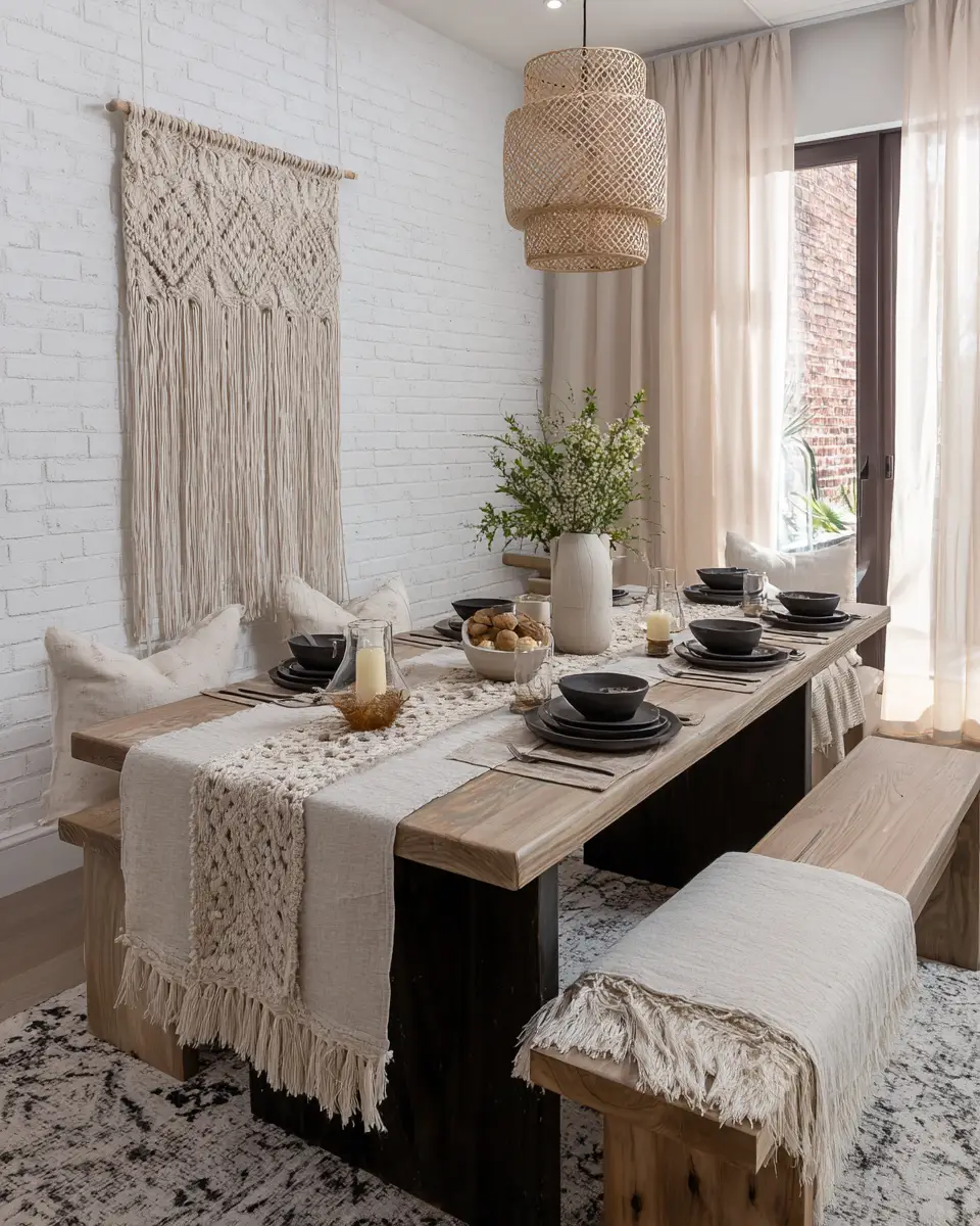 Rust Boho Dining Room Decor Ideas