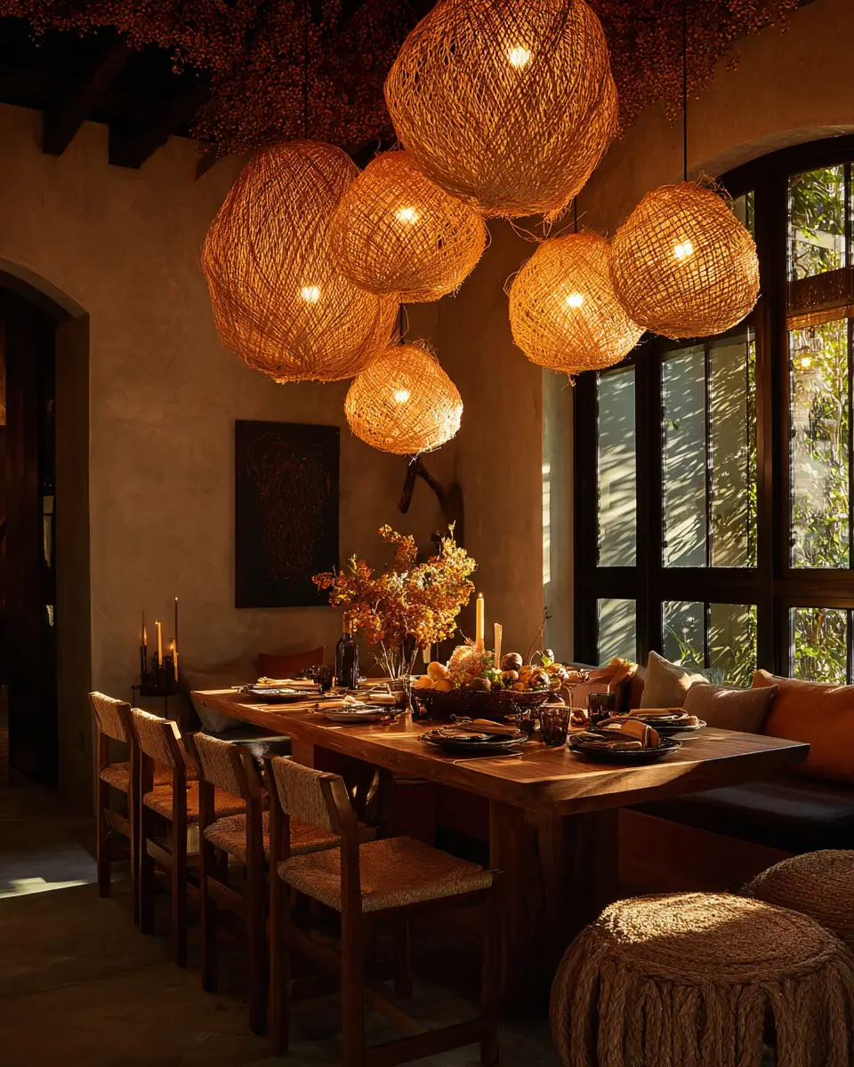 Rust Boho Dining Room Decor Ideas