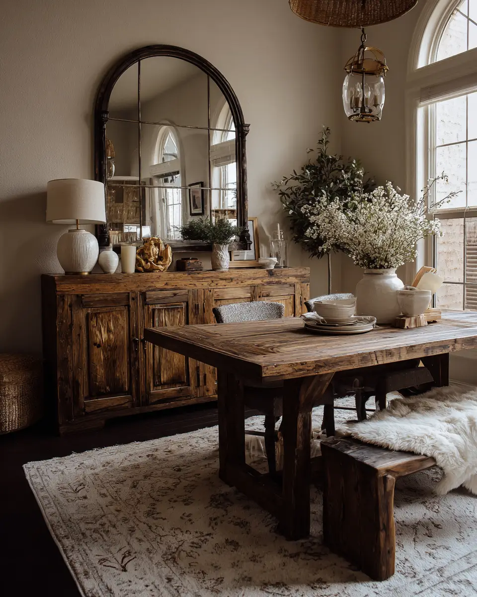 Rust Boho Dining Room Decor Ideas