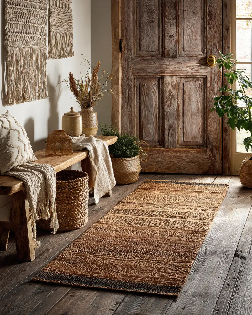 Rust Boho Entryway Decor Ideas - Featured