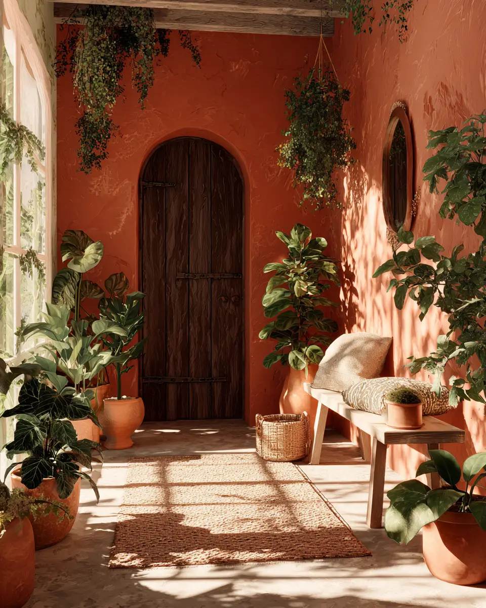 Rust Boho Entryway Decor Ideas