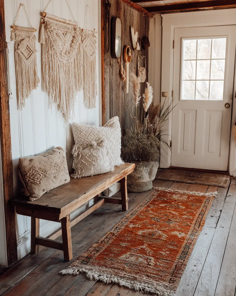 Rust Boho Entryway Decor Ideas