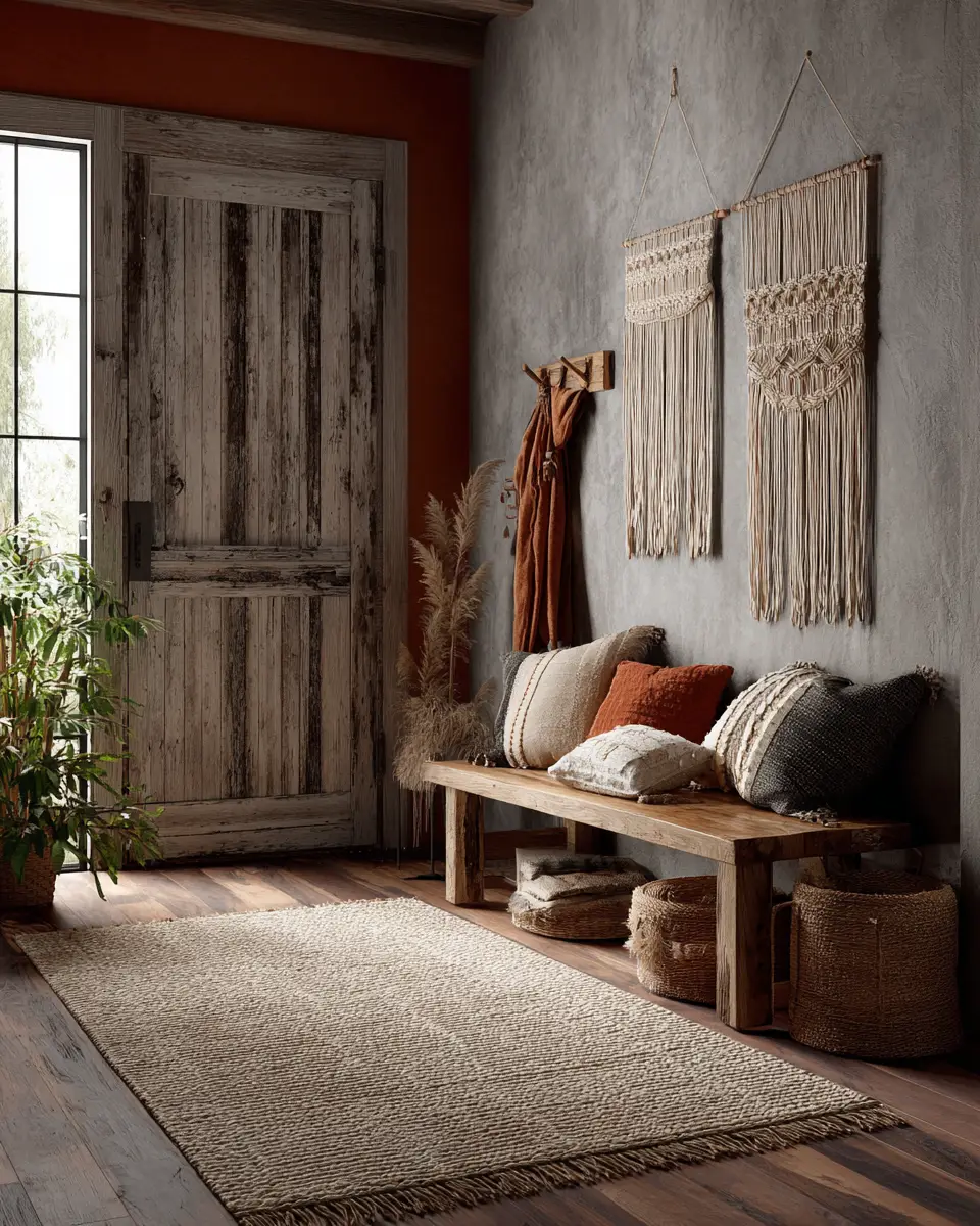 Rust Boho Entryway Decor Ideas
