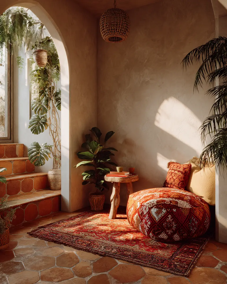 Rust Boho Entryway Decor Ideas