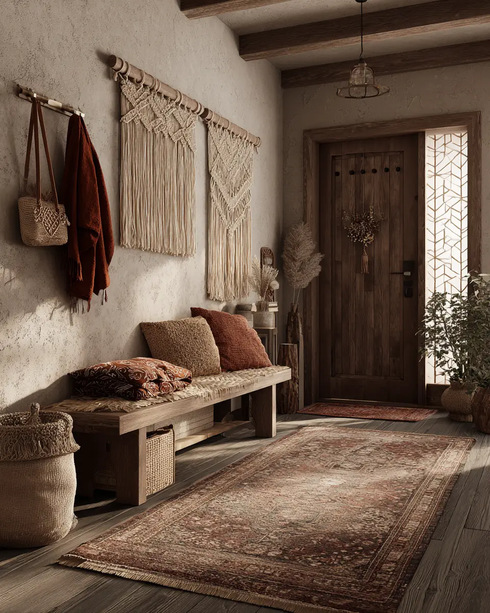 Rust Boho Entryway Decor Ideas