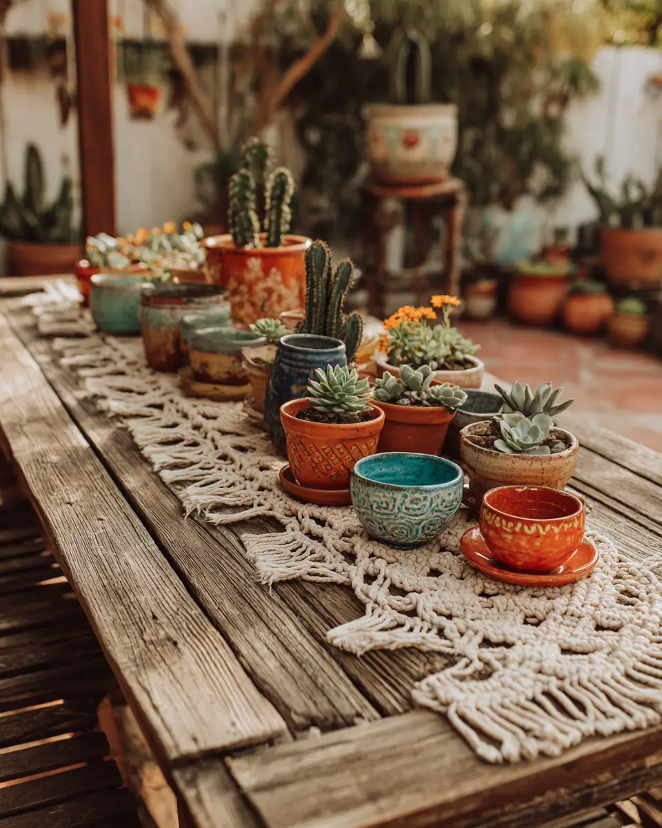 Rust Boho Patio Decor Ideas