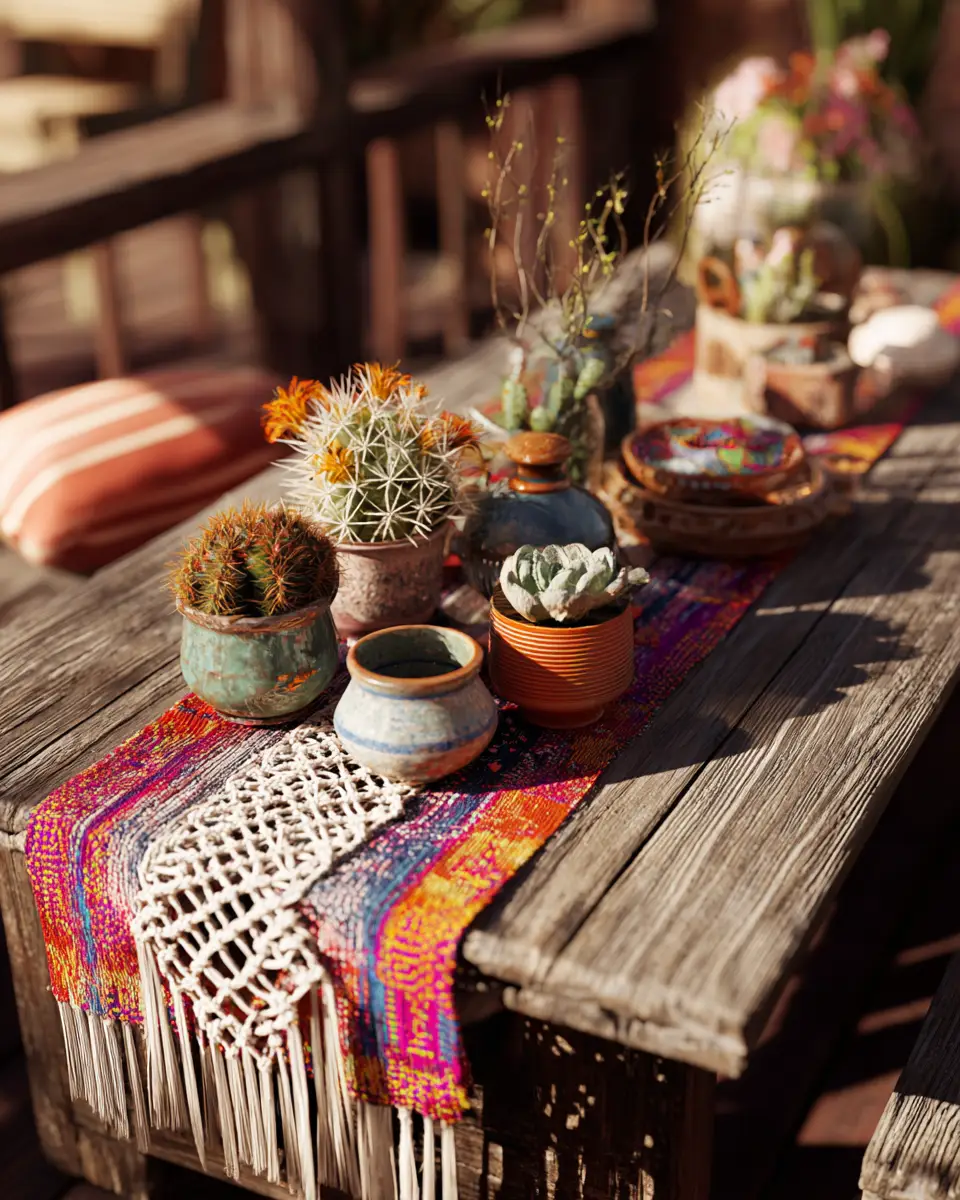 Rust Boho Patio Decor Ideas