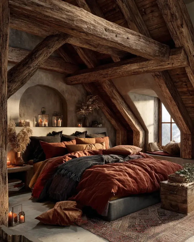 Rust Classic Bedroom Decor Ideas - Featured