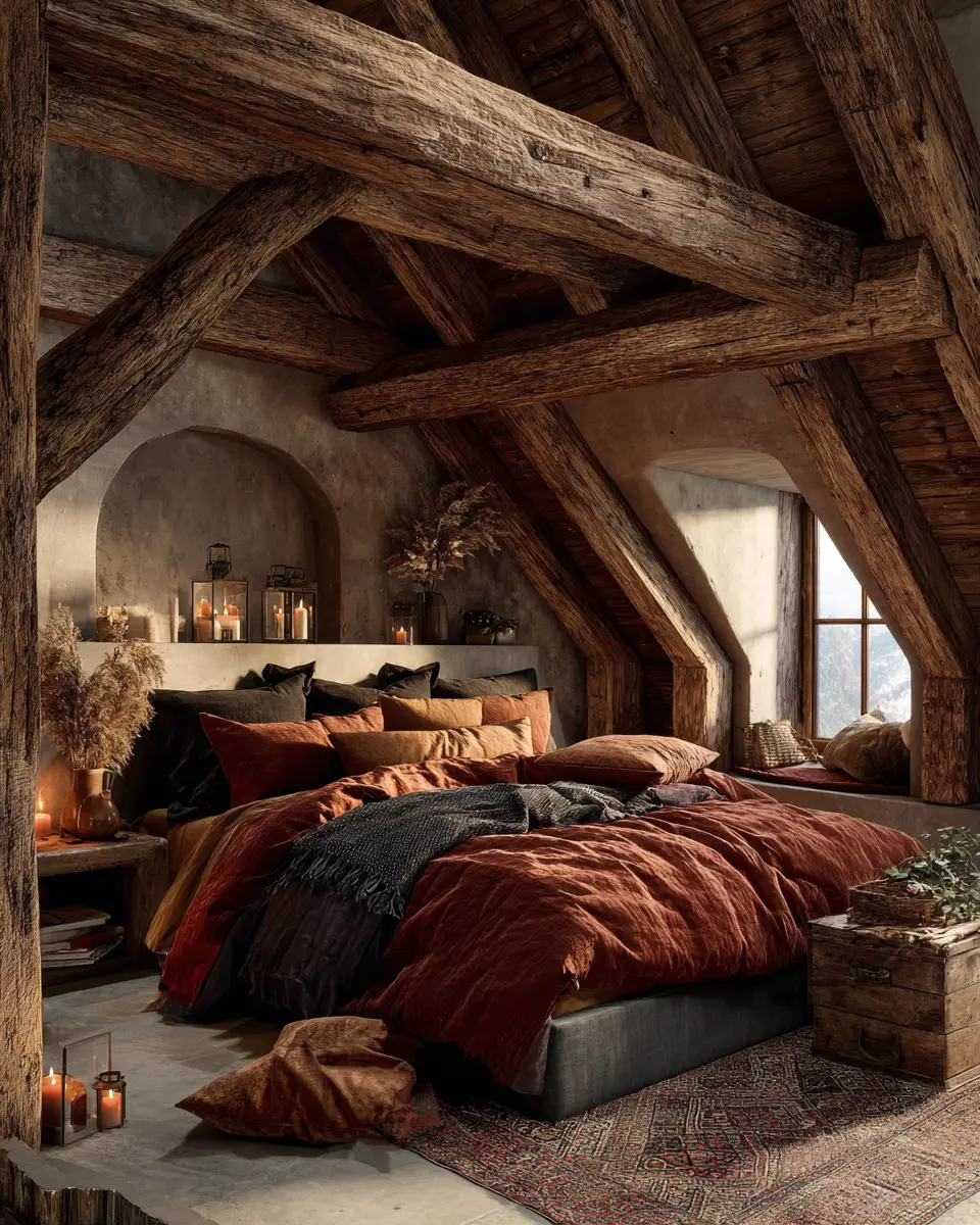 Rust Classic Bedroom Decor Ideas - Featured