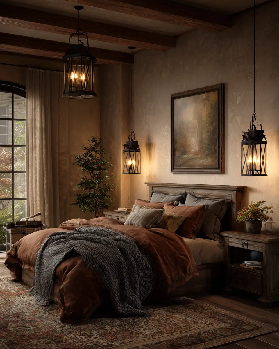 Rust Classic Bedroom Decor Ideas