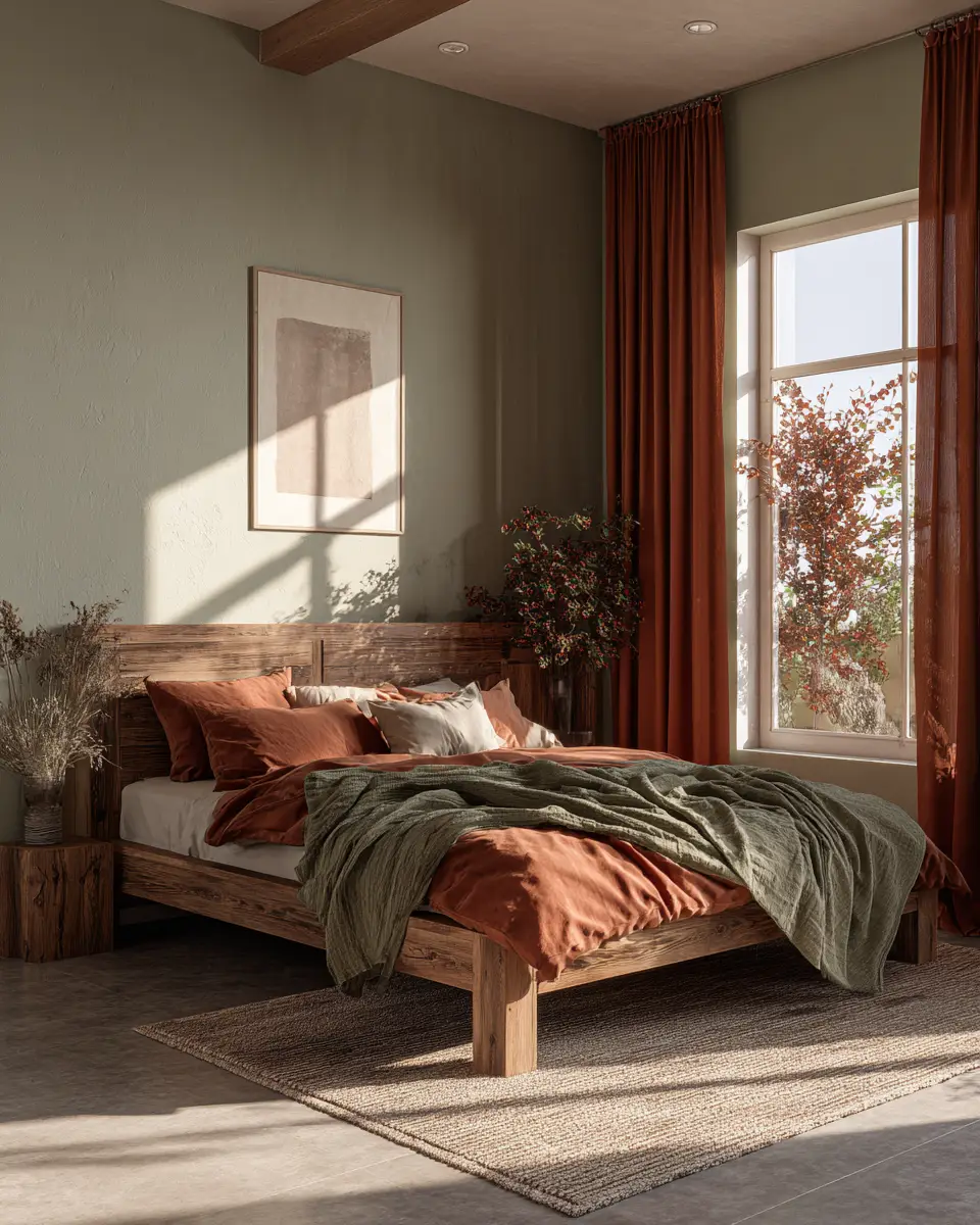 Rust Classic Bedroom Decor Ideas