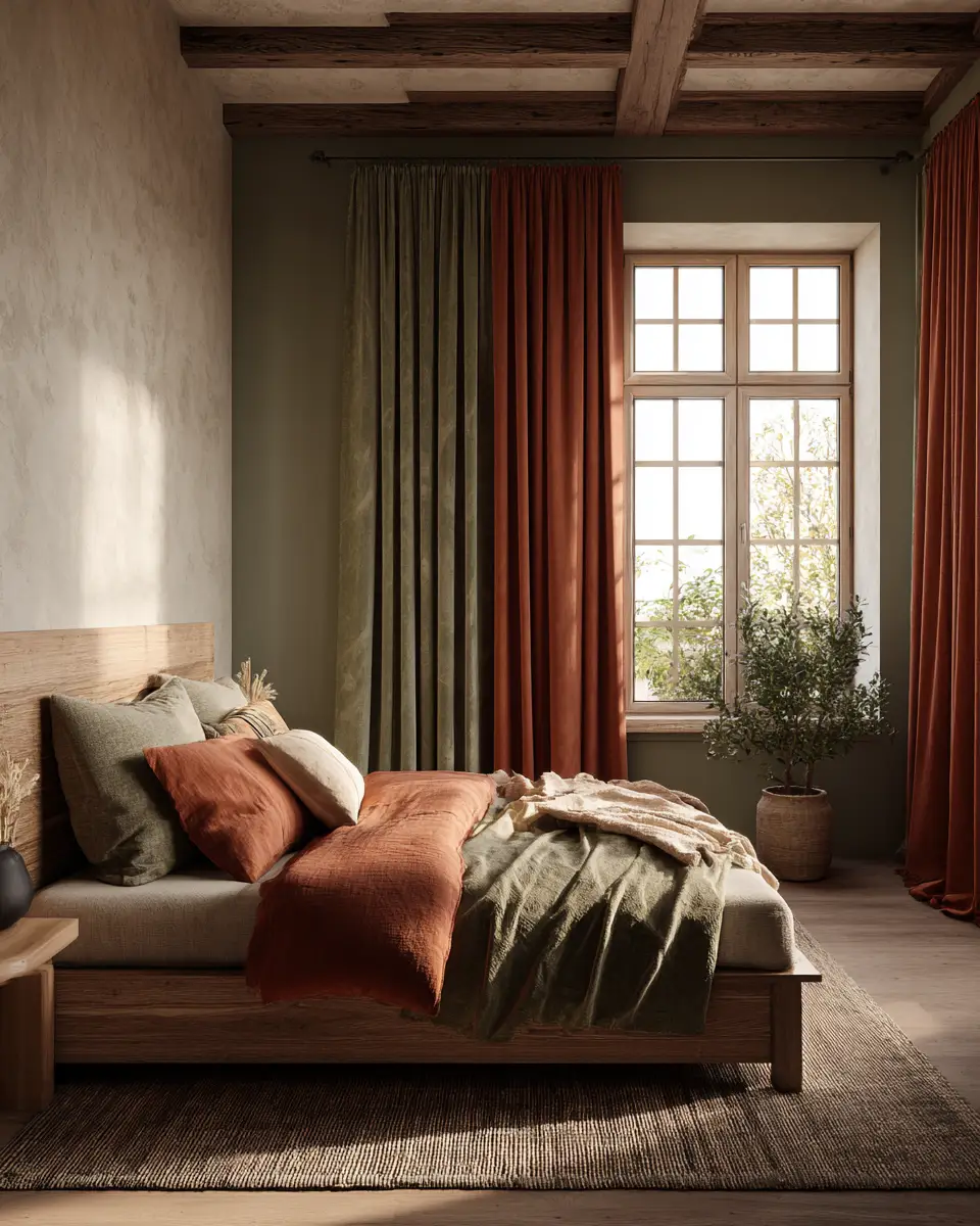 Rust Classic Bedroom Decor Ideas