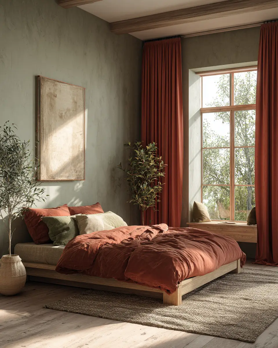Rust Classic Bedroom Decor Ideas