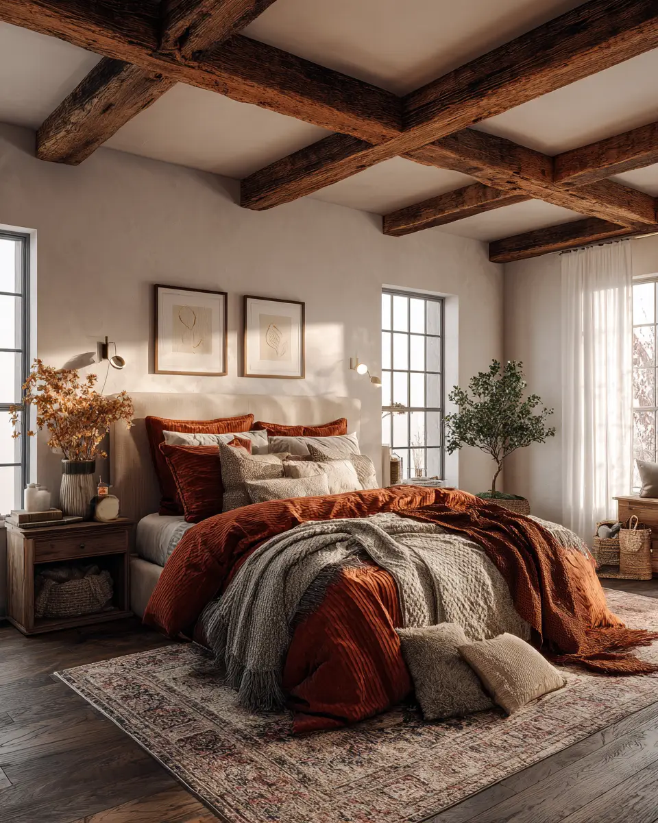 Rust Classic Bedroom Decor Ideas