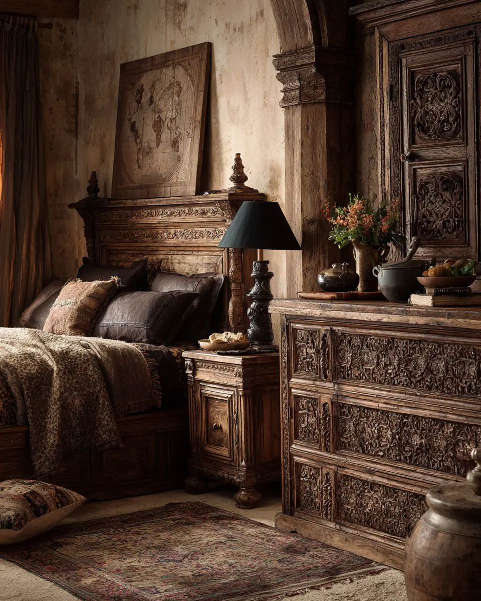 Rust Classic Bedroom Decor Ideas