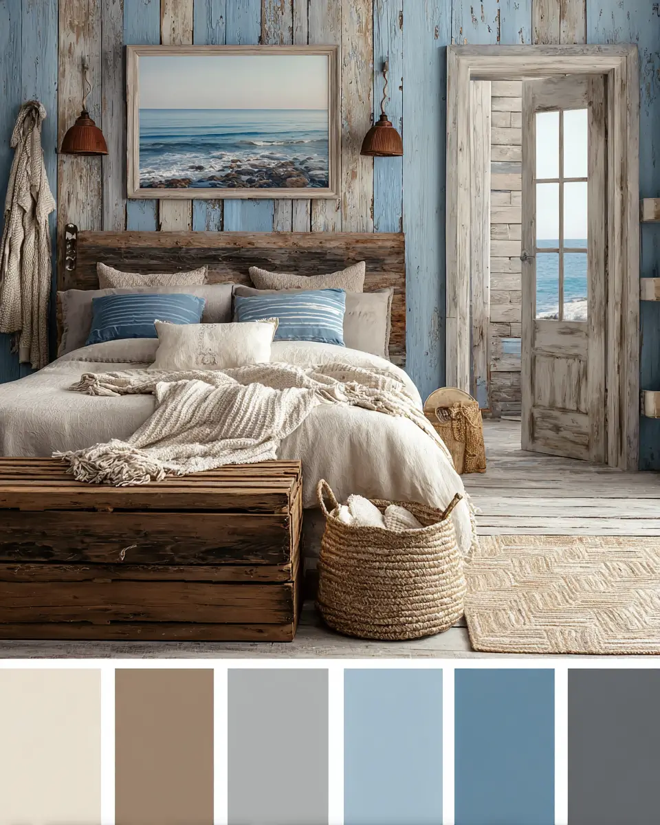 Rust Coastal Bedroom Decor Ideas