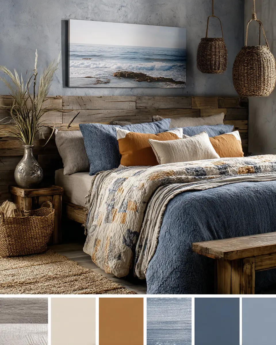 Rust Coastal Bedroom Decor Ideas