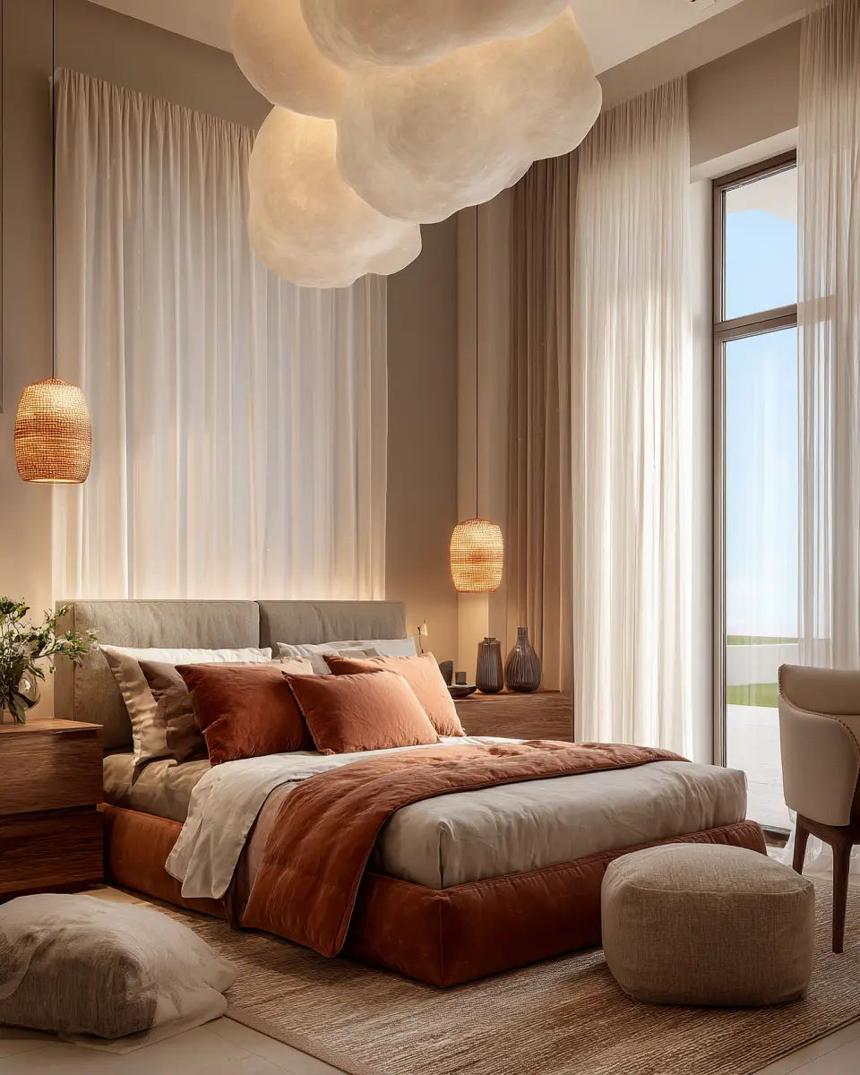 Rust Coastal Bedroom Decor Ideas