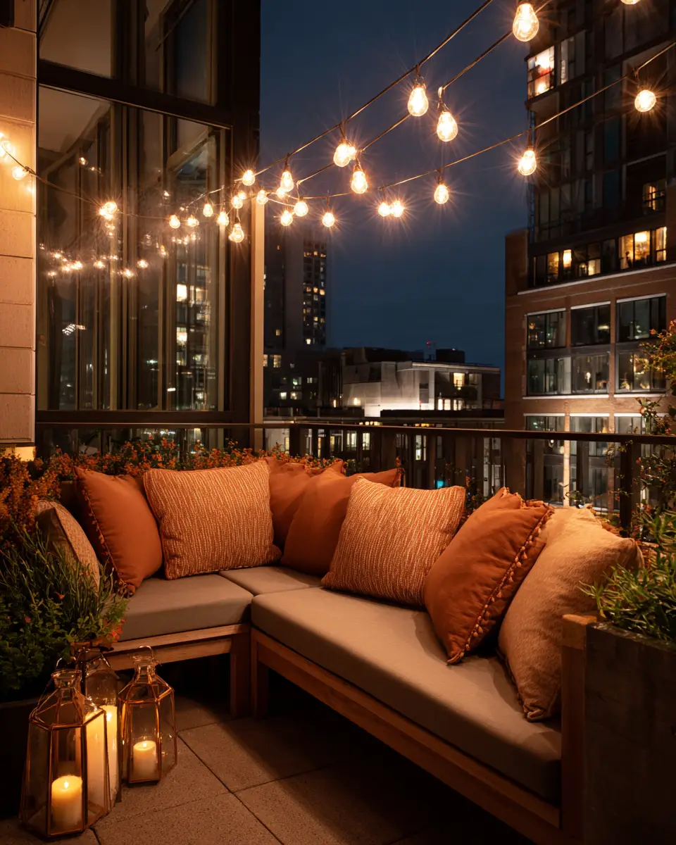 Rust Contemporary Balcony Decor Ideas
